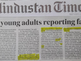 Hindustan times cover Dr swapil sharma news about liver transplant and more